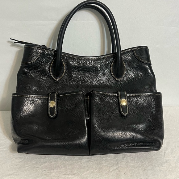 Dooney & Bourke Handbags - Vintage Rare Dooney & Bourke  purse Satchel Black  Florentine Leather